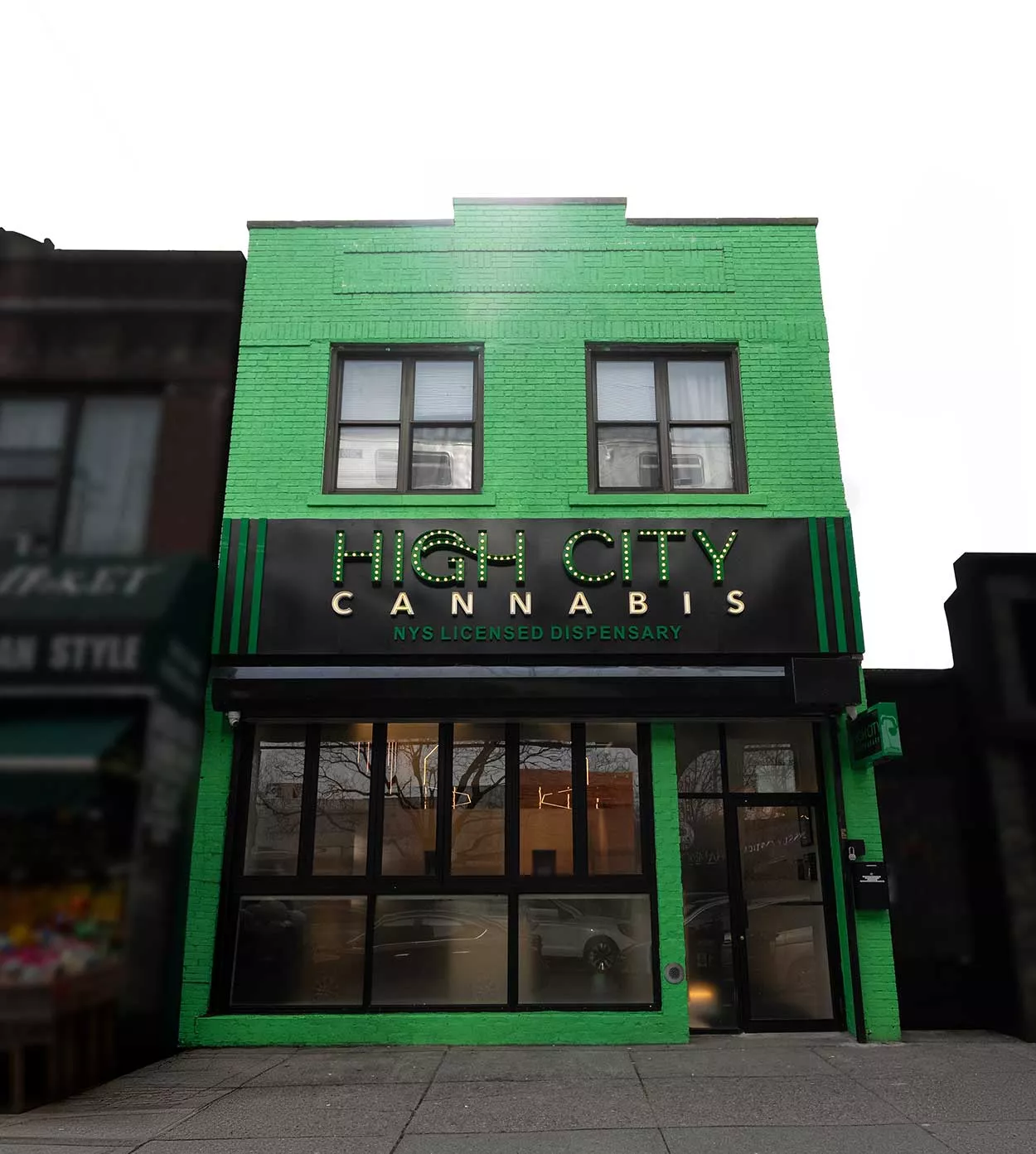 high city store front